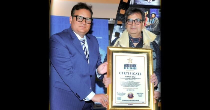 Prominent Writer, Director & Producer of Bollywood Shri Subhash Ghai gets included by World Book of Records – London