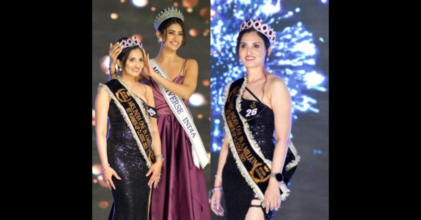 Celebrity Astrologer Tina Singh Crowned Mrs. India One in A Million 1st Runner up 2023