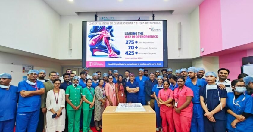 Sakra World Hospital Breaks Records with 275 Plus Joint Replacement Surgeries in May
